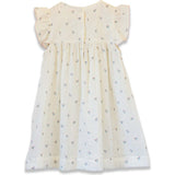 Girls Hannah Dress with Flutter Sleeves | Petit Floret