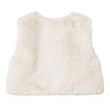 White Faux Fur Vest