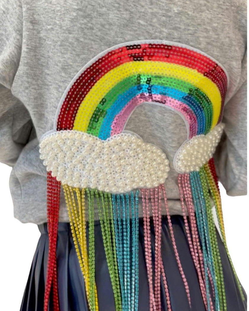 Crystal Rainbow Rain Hoodie – Teen/Women