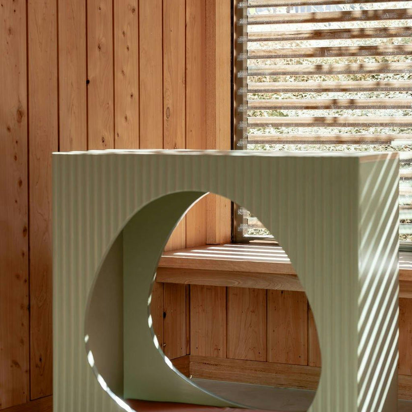 Fluted Nook – Sage Green Sensory Hideout