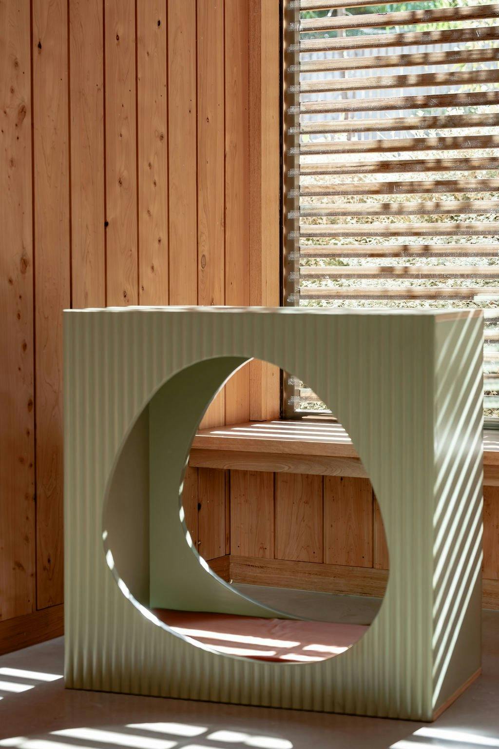 Fluted Nook – Sage Green Sensory Hideout