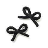 Halo Luxe Juliana Textured Knit Double Clip - Black
