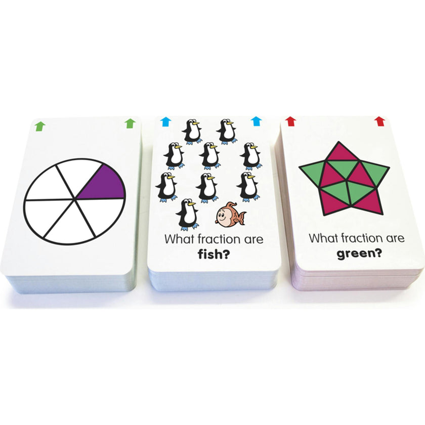 Fraction Flashcards for Ages 6-9+