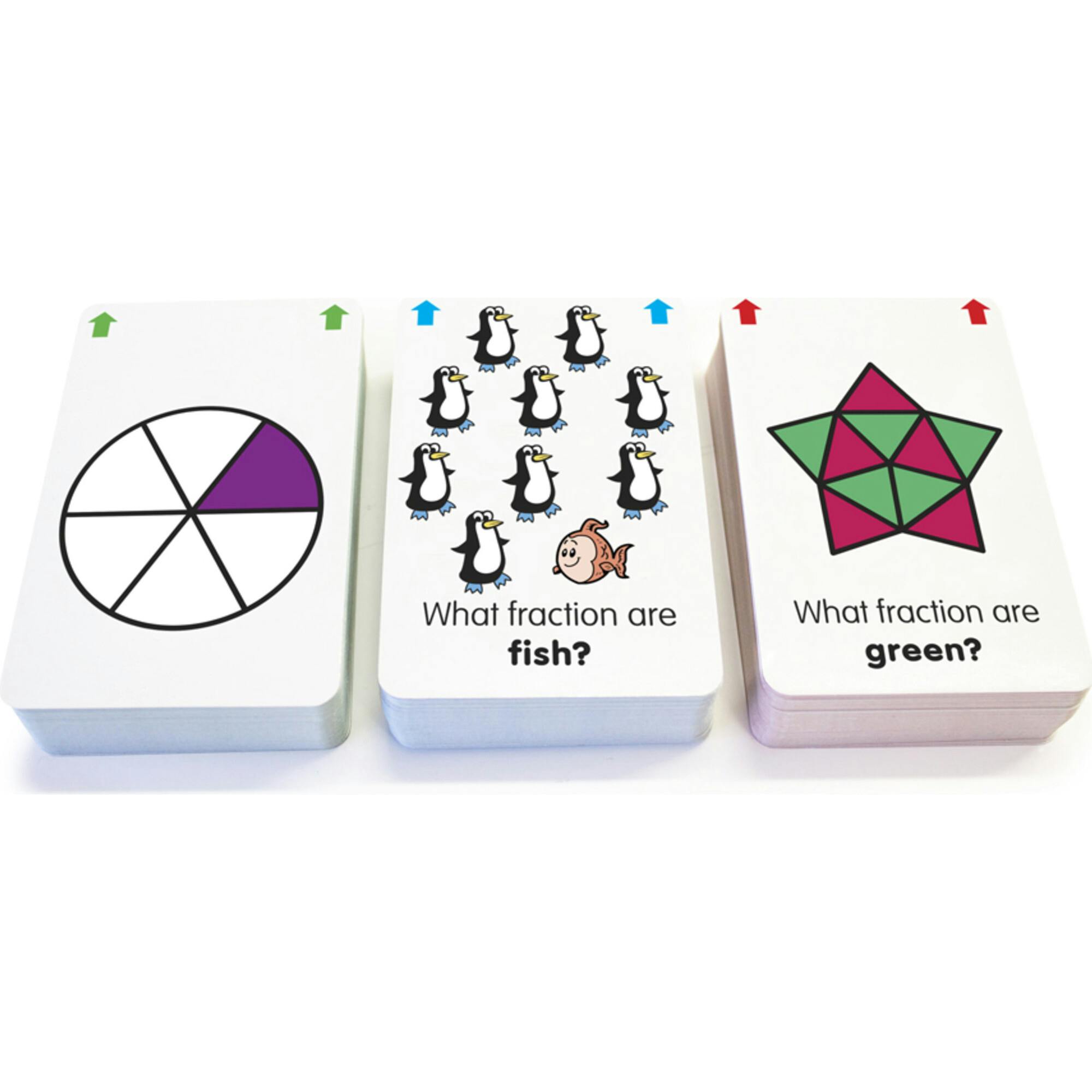 Fraction Flashcards for Ages 6-9+