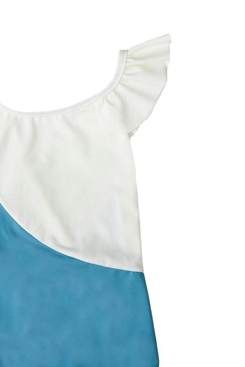 Coco One Piece Swimsuit Skyblue And Ivory