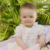 Swiss Dot Hand-Smocked Dress And Bloomers