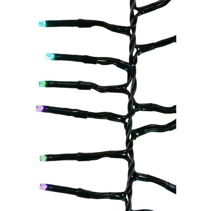 480-Light 15.7-Foot RGB Twinkle LED Connectable Cluster Garland