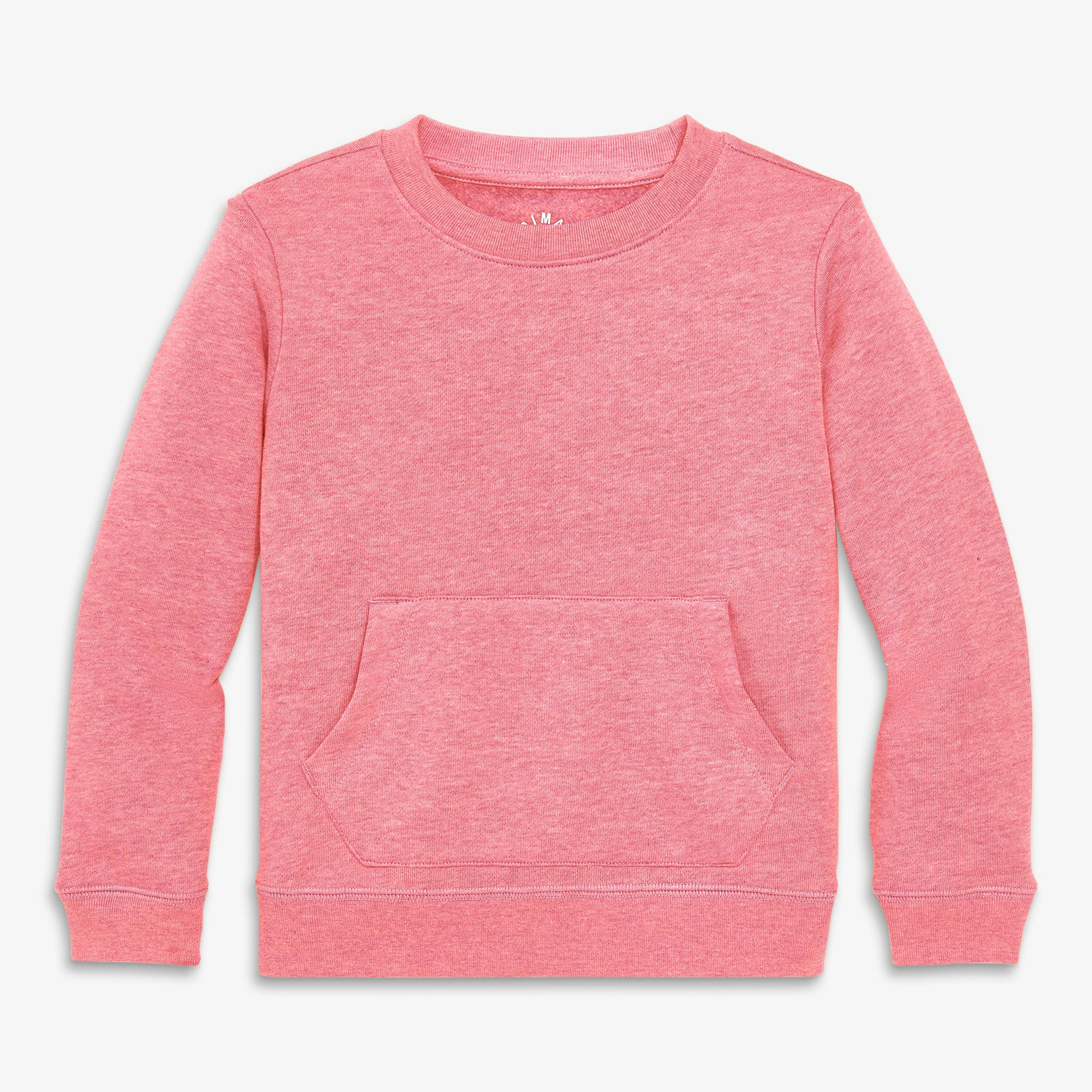 Kids cozy fleece crewneck sweatshirt