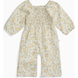 Floral Muslin Smocked Jumpsuit
