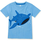 Tattle Whale Shark Tee, Blue