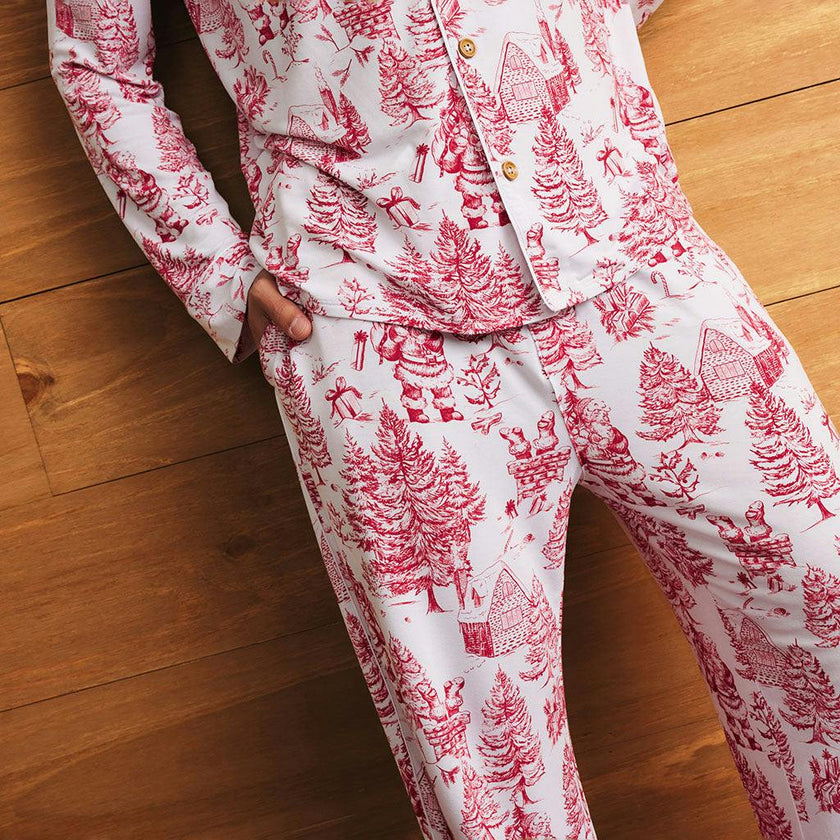 Father Christmas Men's Luxe Pajama Pant Set