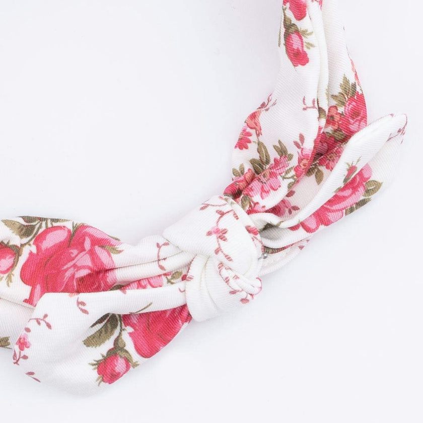 Elegant Roses - Kimono Gown & Knot Headband