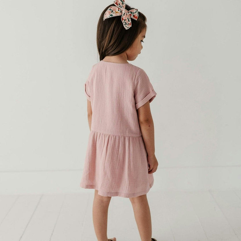 Gauze Button Dress