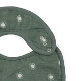 Organic Cotton Muslin Classic Bib 3 Pack - Sage Suns