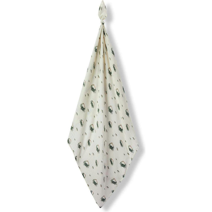 Coastal Bamboo Muslin Swaddle Blanket