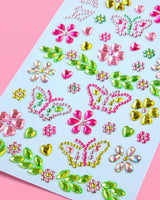 Butterfly Gem Set - 36 adhesive face gems