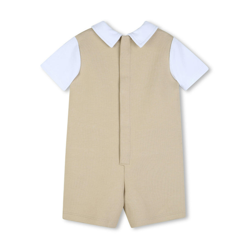 Beige Formal One‑Piece Baby Outfit