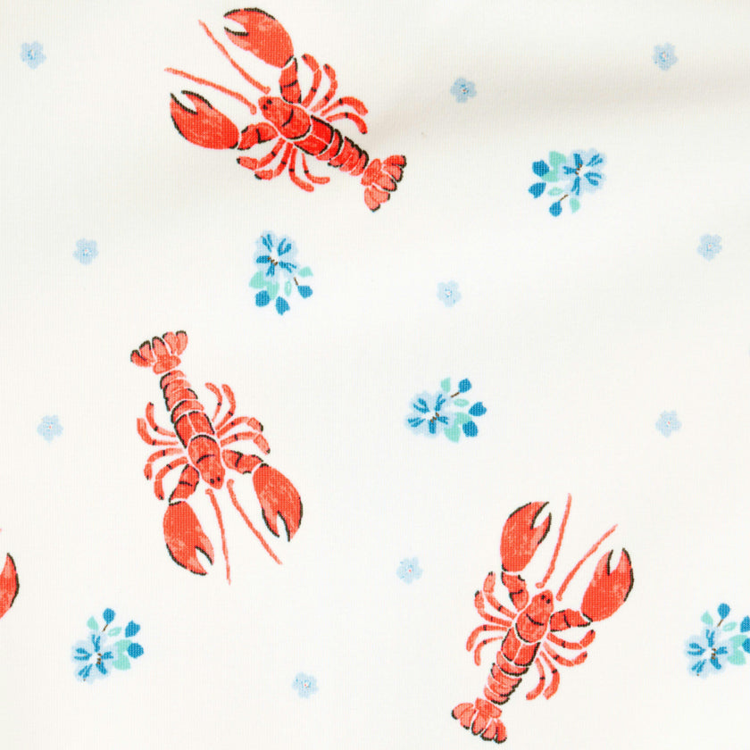 Lobster Rash Guard Swimsuit, multicolor