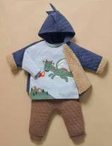 Quilted Dragon Jacket Midnight Melange