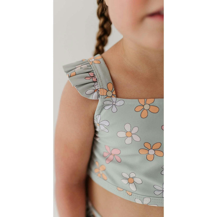 Girl's Two-Piece Ruffle Swimsuit