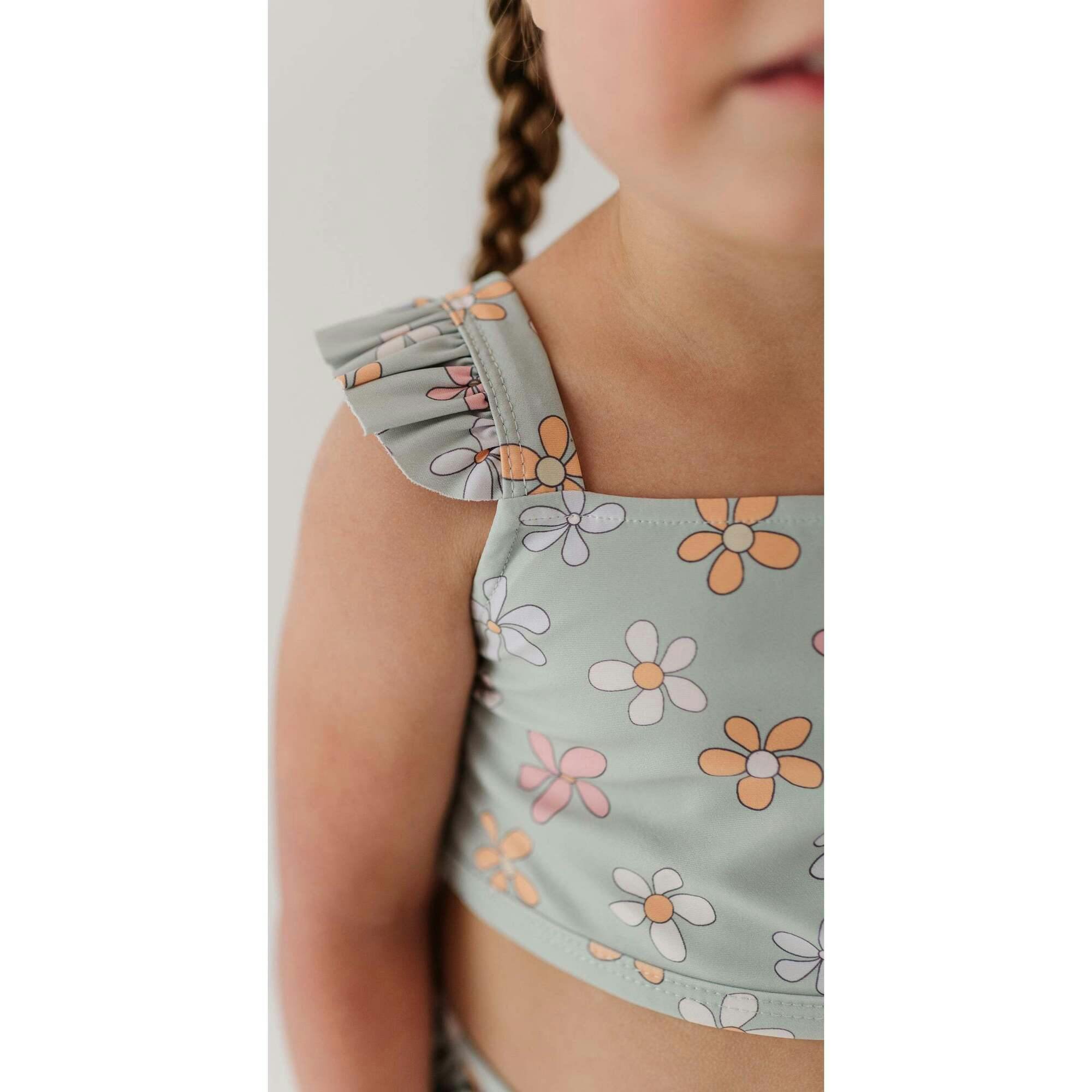 Girl's Two-Piece Ruffle Swimsuit