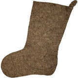 Hand Felted Wool Christmas Stocking - Spiral on Grey
