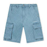 Blue Diagonal Sketch Cargo Shorts