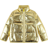 Jo High Neck Puffer 2-Pocket Zipper Down Jacket