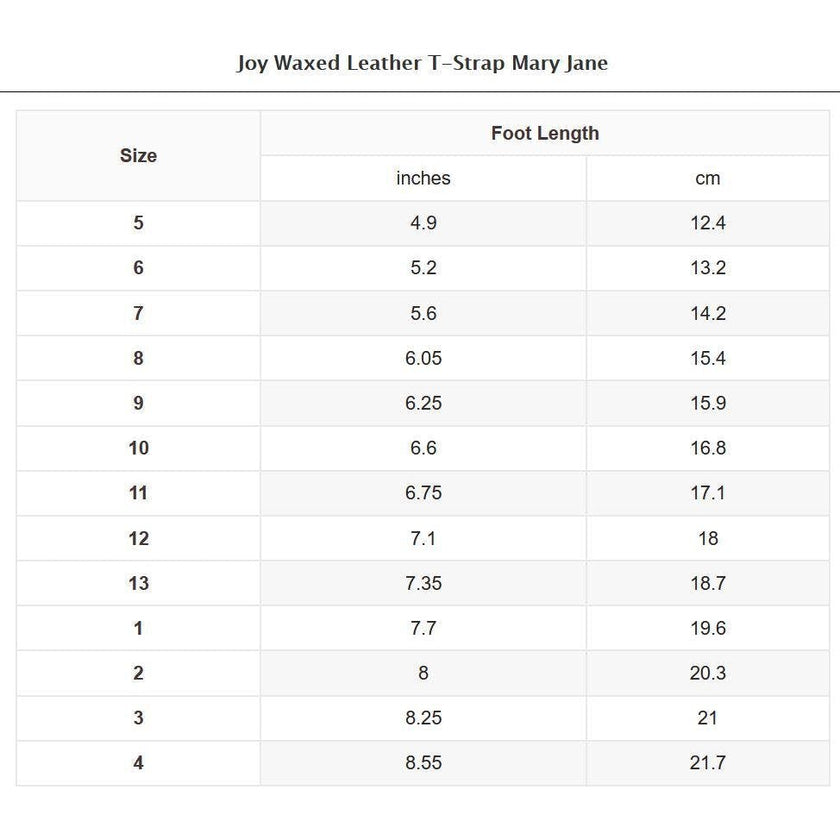 Joy Waxed Leather T-Strap Mary Jane