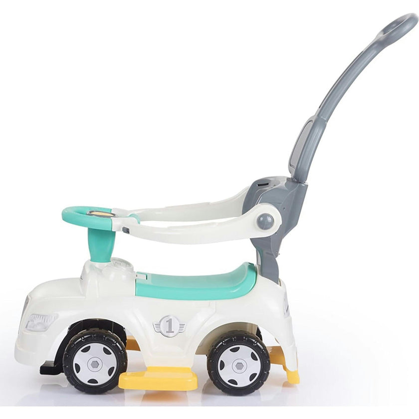 Dolu: Ride-On Car: 3-In-1 Walk & Drive - White