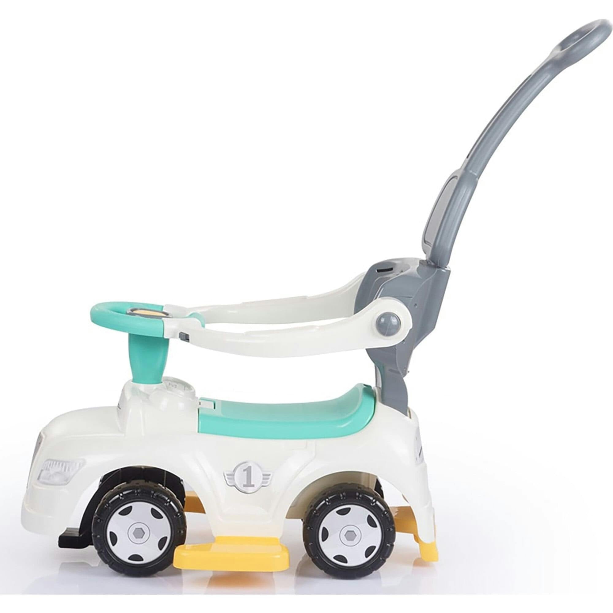 Dolu: Ride-On Car: 3-In-1 Walk & Drive - White