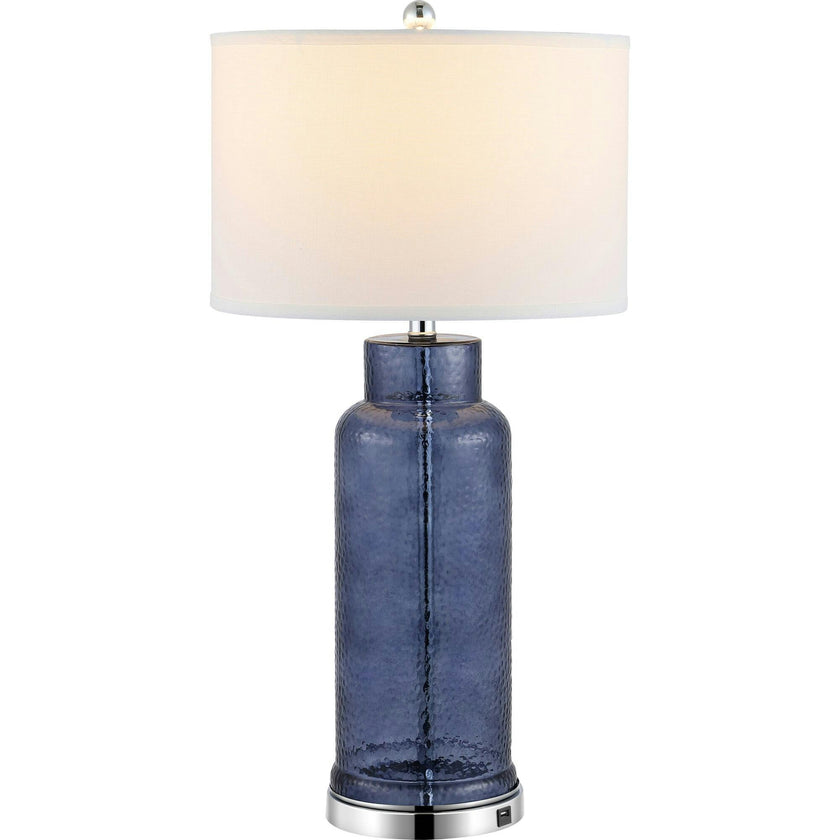 Bottle Glass Table Lamps With USB Port
