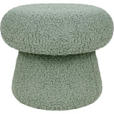 Mushroom Pouf in Sage Teddy Loop