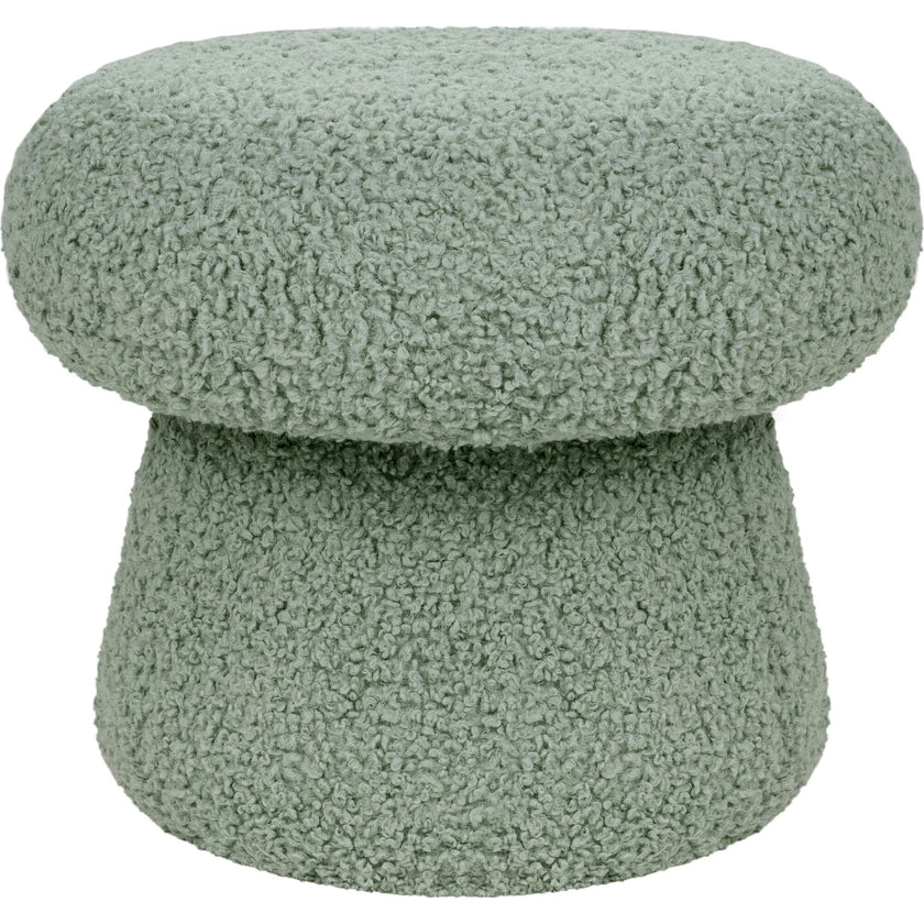 Mushroom Pouf in Sage Teddy Loop