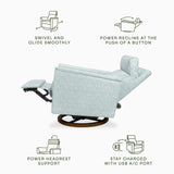 Namesake Morris & Co. x Namesake Willa Plus Power Glider Recliner w/ Power Headrest