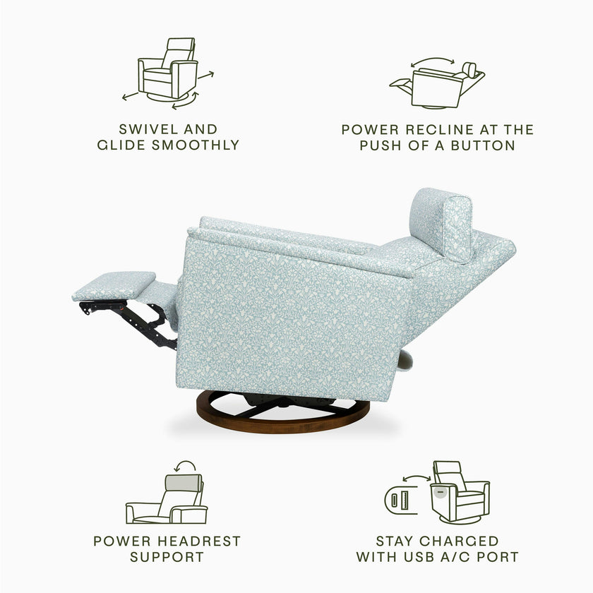 Namesake Morris & Co. x Namesake Willa Plus Power Glider Recliner w/ Power Headrest