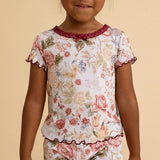 Kristiana Lettuce Edge Top Short Set