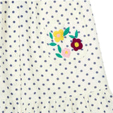 BONTON Elodie Embroidered Polka Dot Dress