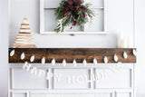 Happy Holidays Banner (White)