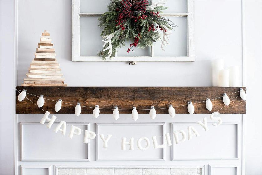 Happy Holidays Banner (White)
