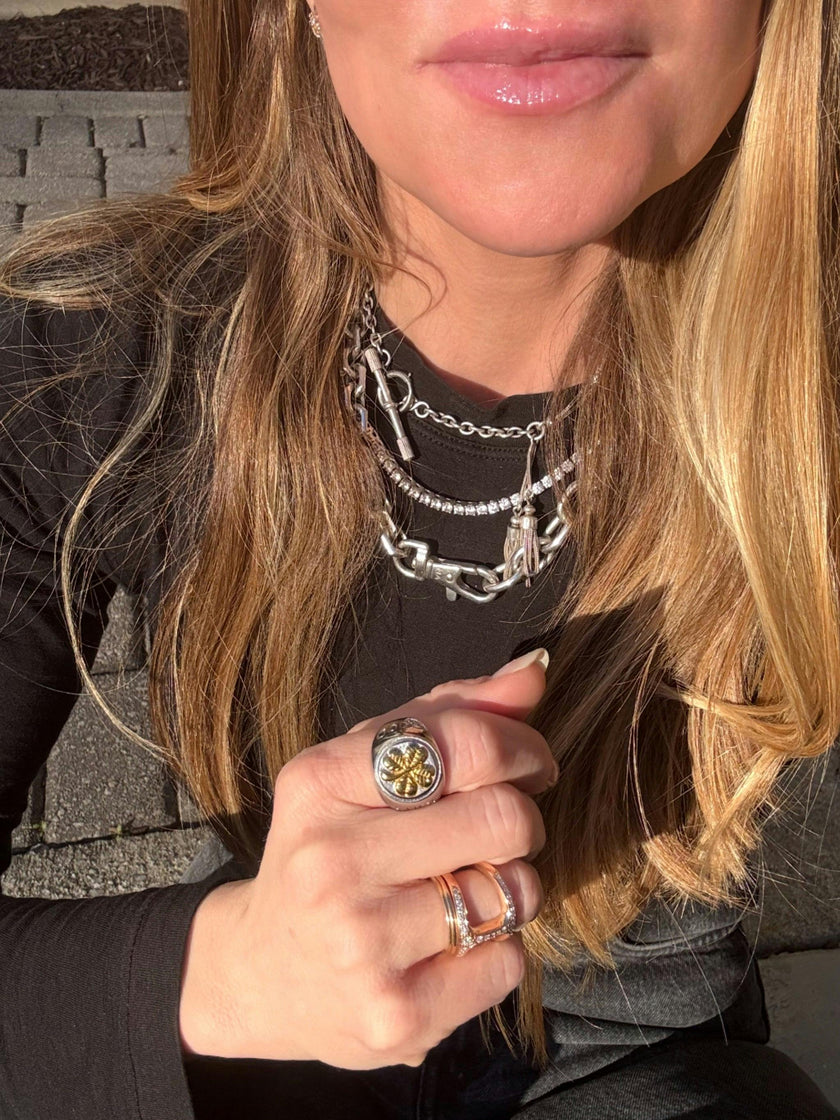 GOOD LUCK SIGNET RING & NECKLACE