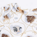 Farm Animals Rope Cameos Uni - Short Sleeve Bodysuit