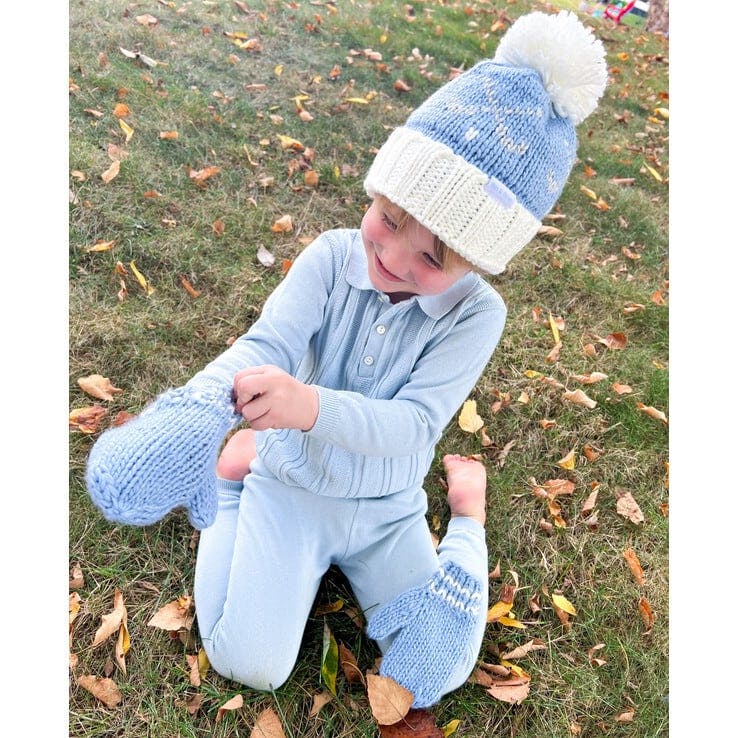Golf Bobble Hat & Mittens Set