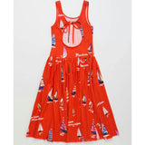 BARCOS DRESS RED
