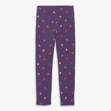 Kids french terry cozy legging in confetti hearts