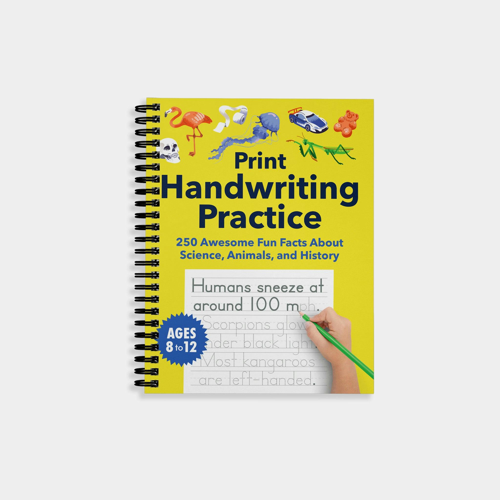 Print Handwriting Practice for Kids 8-12