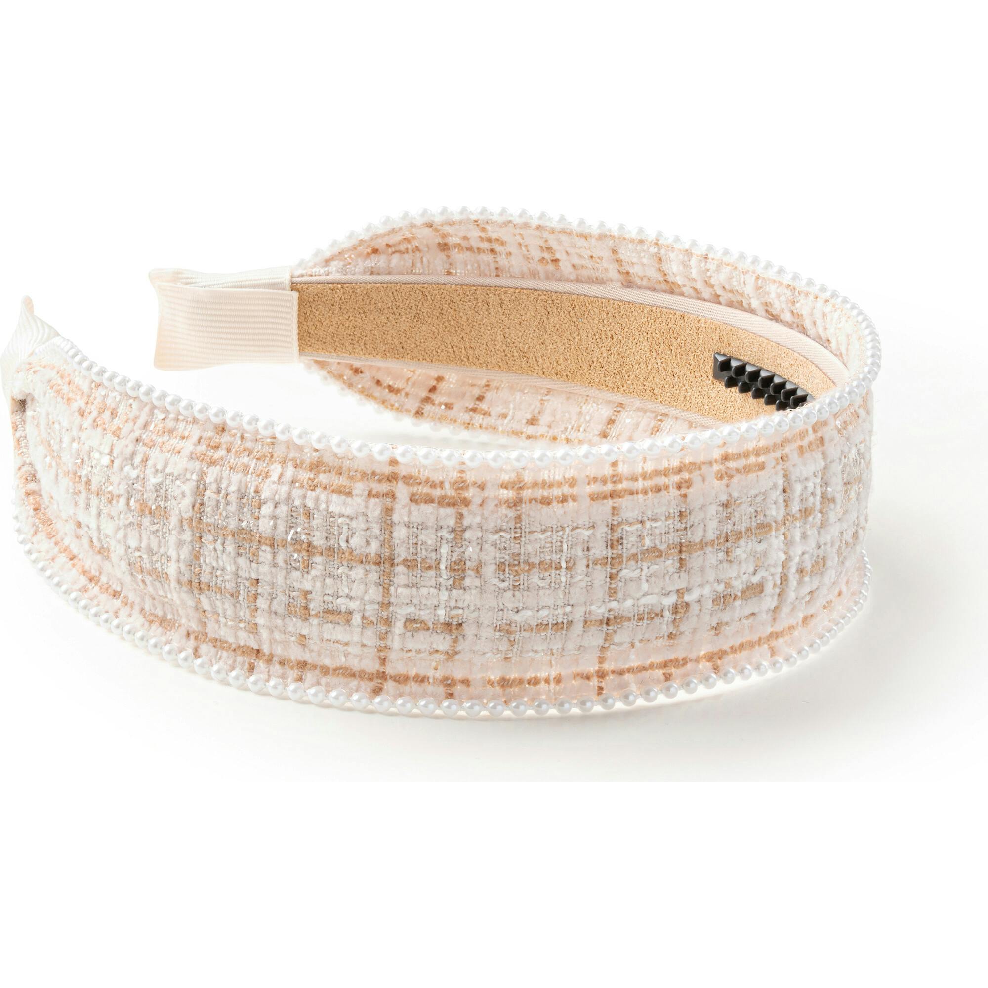 Estella Tweed Pearl Trimmed Headband