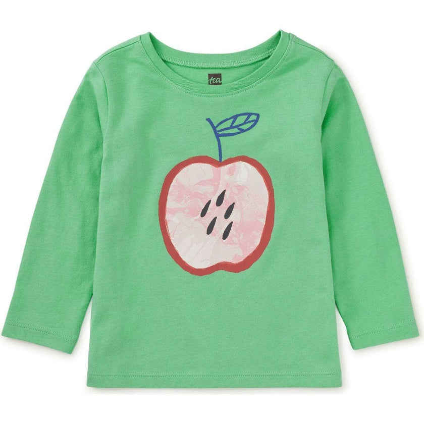Marbled Apple Graphic Tee, Green