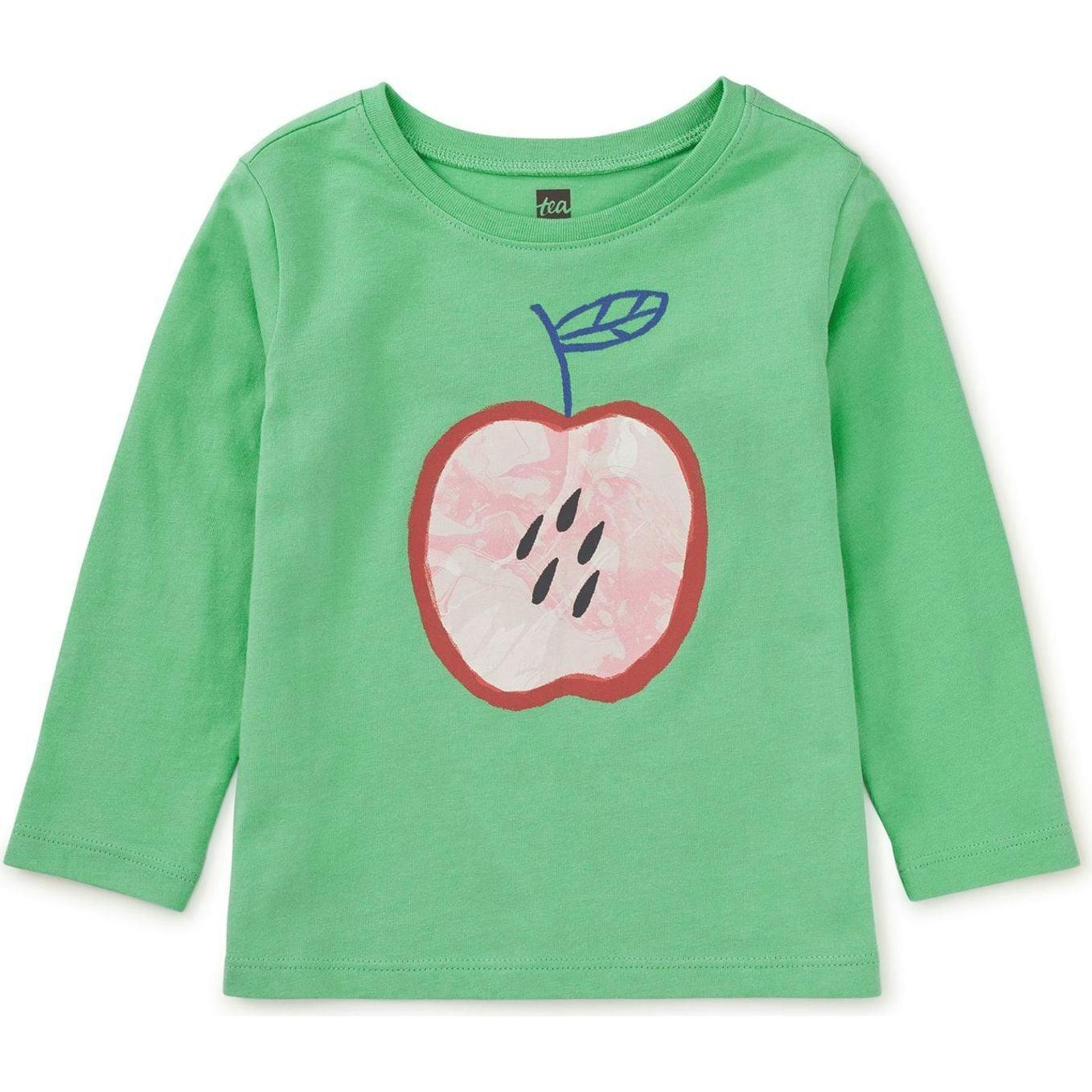 Marbled Apple Graphic Tee, Green