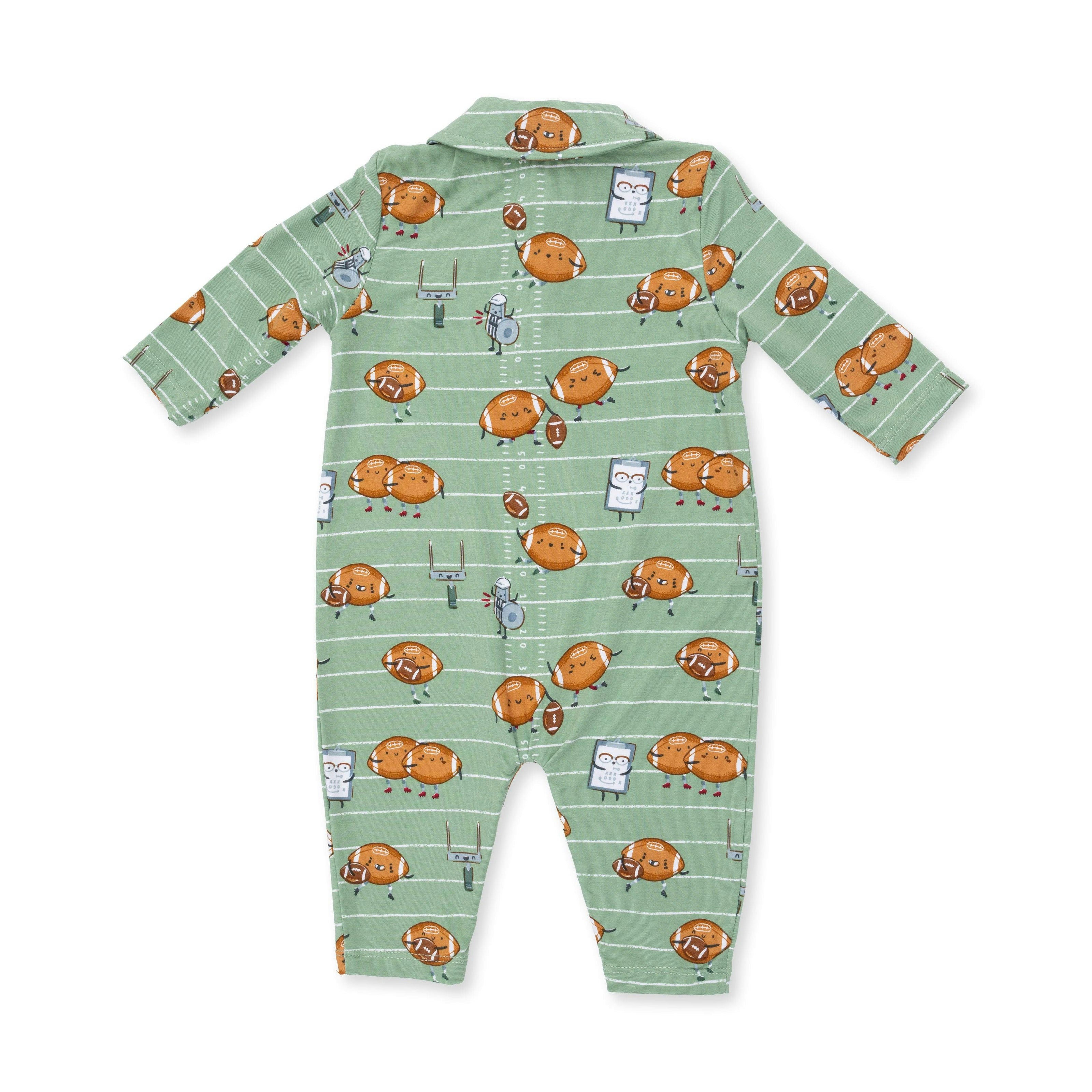 Footballs Playing Football - Polo Romper